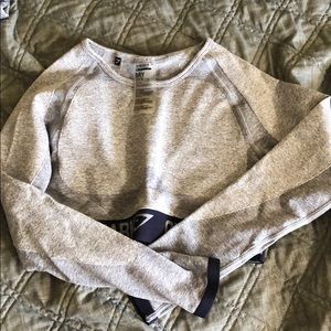 Blue steel flex long sleeve crop